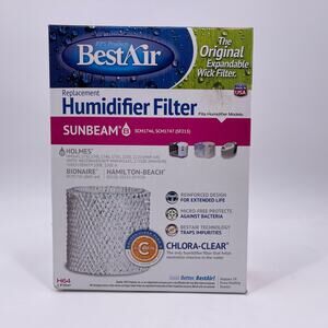 BestAir Humidifier Filter H64 Sunbeam Bionaire Hamilton Beach Chlora-Clear NEW